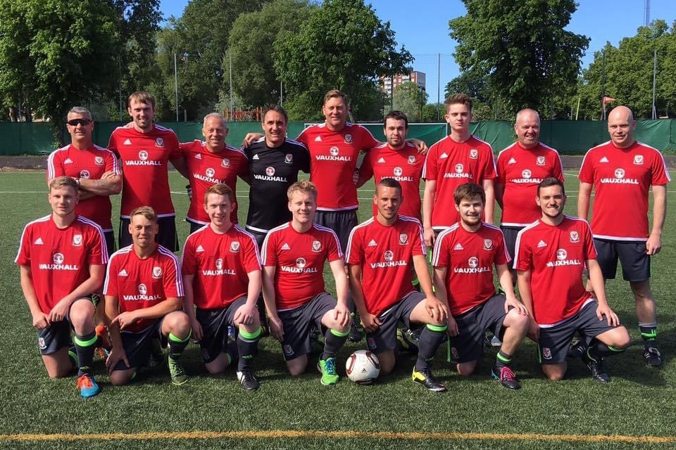 Team photo - Sweden v Wales Fans on 04 Jun 2016